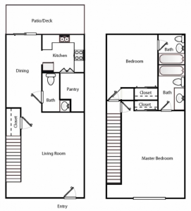 Raleigh Townhomes for Rent - The Townes at Bishops Park