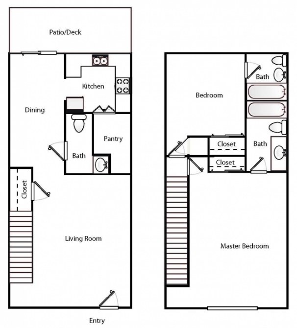 Raleigh Townhomes for Rent - The Townes at Bishops Park